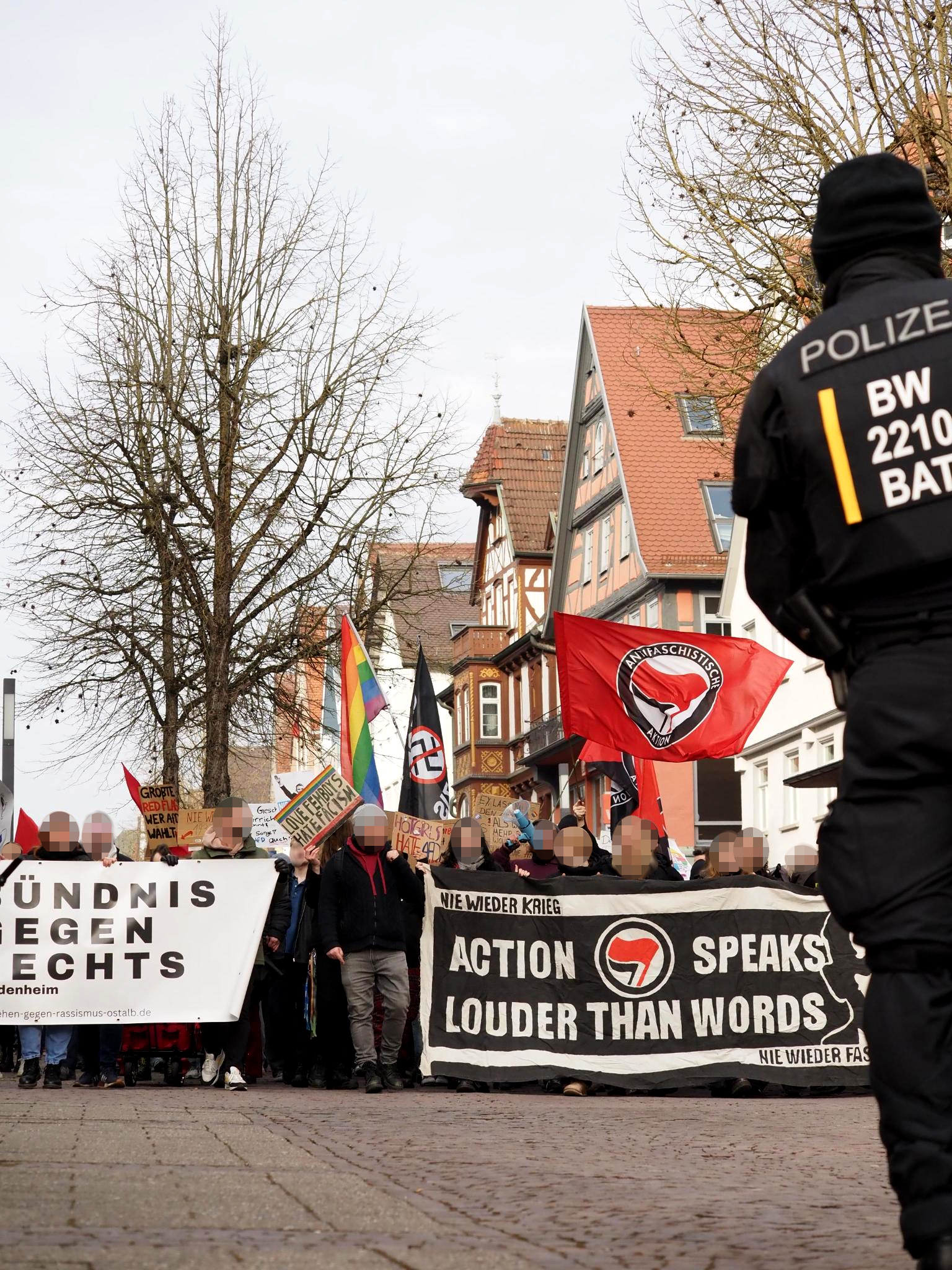 09.02. – 4500 bis 6000 gegen Rechts in Heidenheim