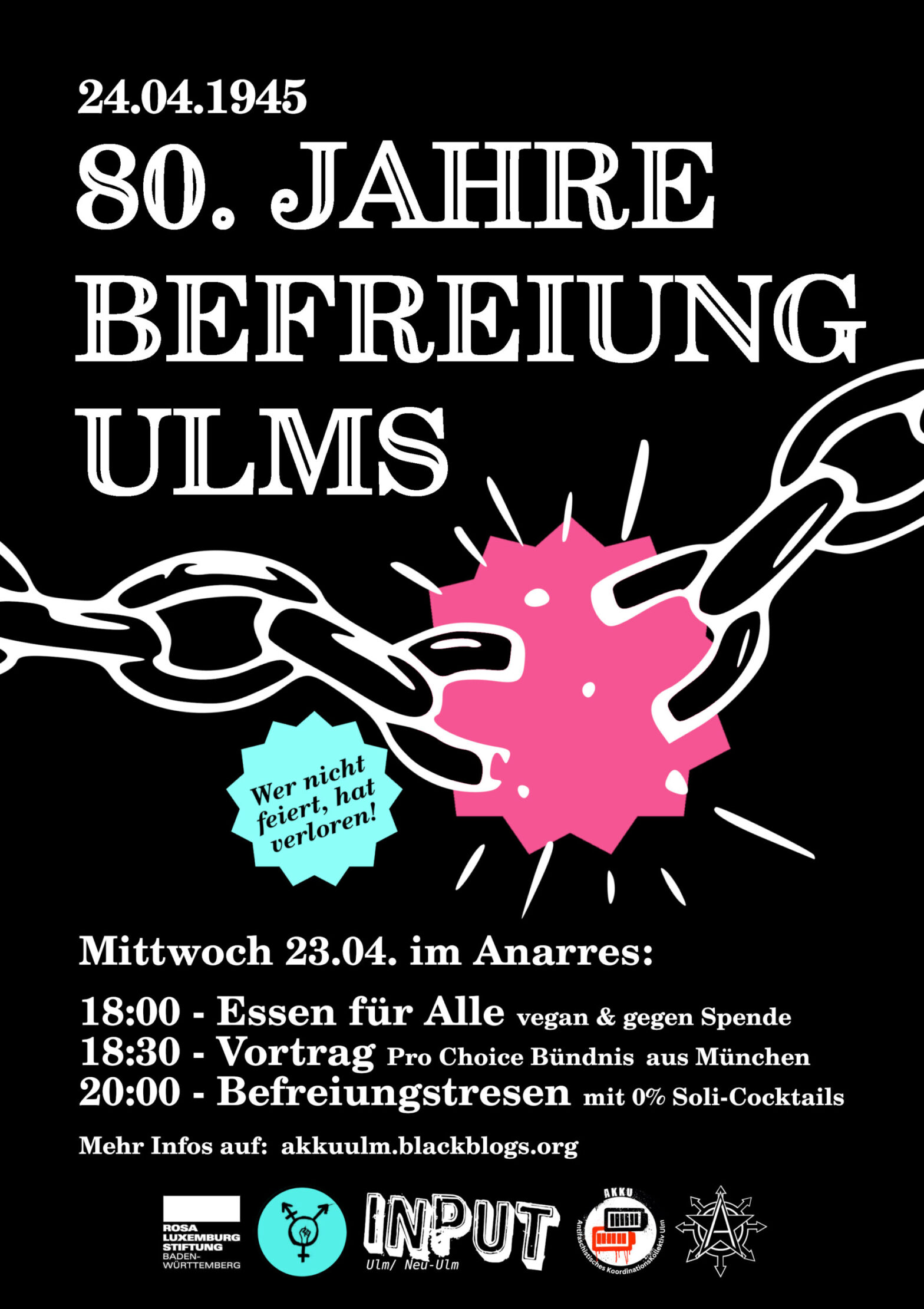 80 Jahre Befreiung Ulms – Vortrag und Tresen